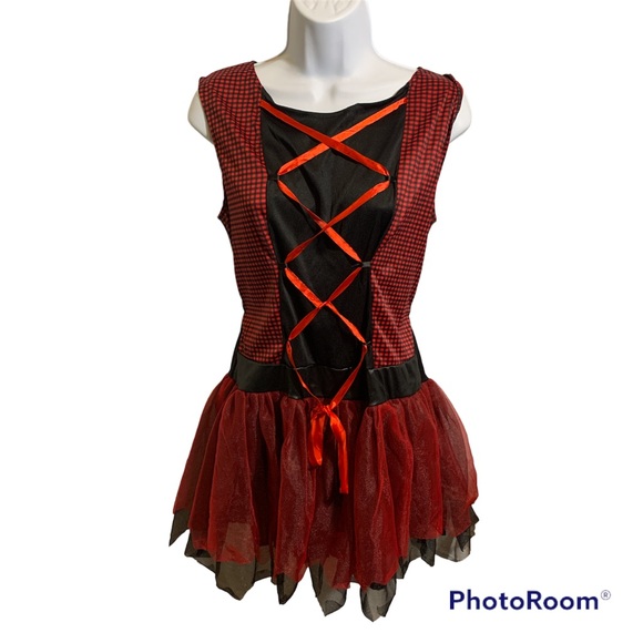 Juniors Teen Red Hooded Cutie Little Red Riding Hood Size Large Preowned - Picture 2 of 4